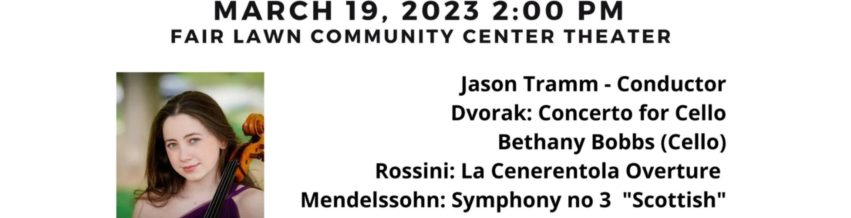 Adelphi Orchestra A Symphonic Voyage in Fair Lawn, NJ, Mar 19, 2023