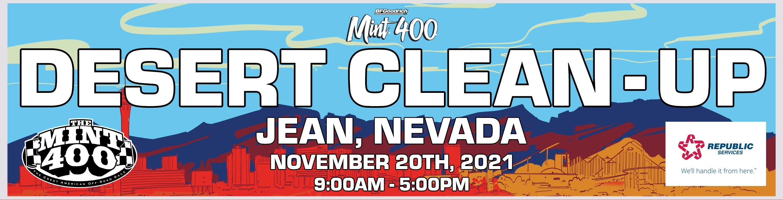 2021 Mint 400 Desert Clean Up presented by Republic Services in Sloan, NV,  Nov 20, 2021 - Events.com